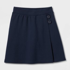 Cat & Jack Girls Pull-on Uniform Knit Skort Navy L (10-12)